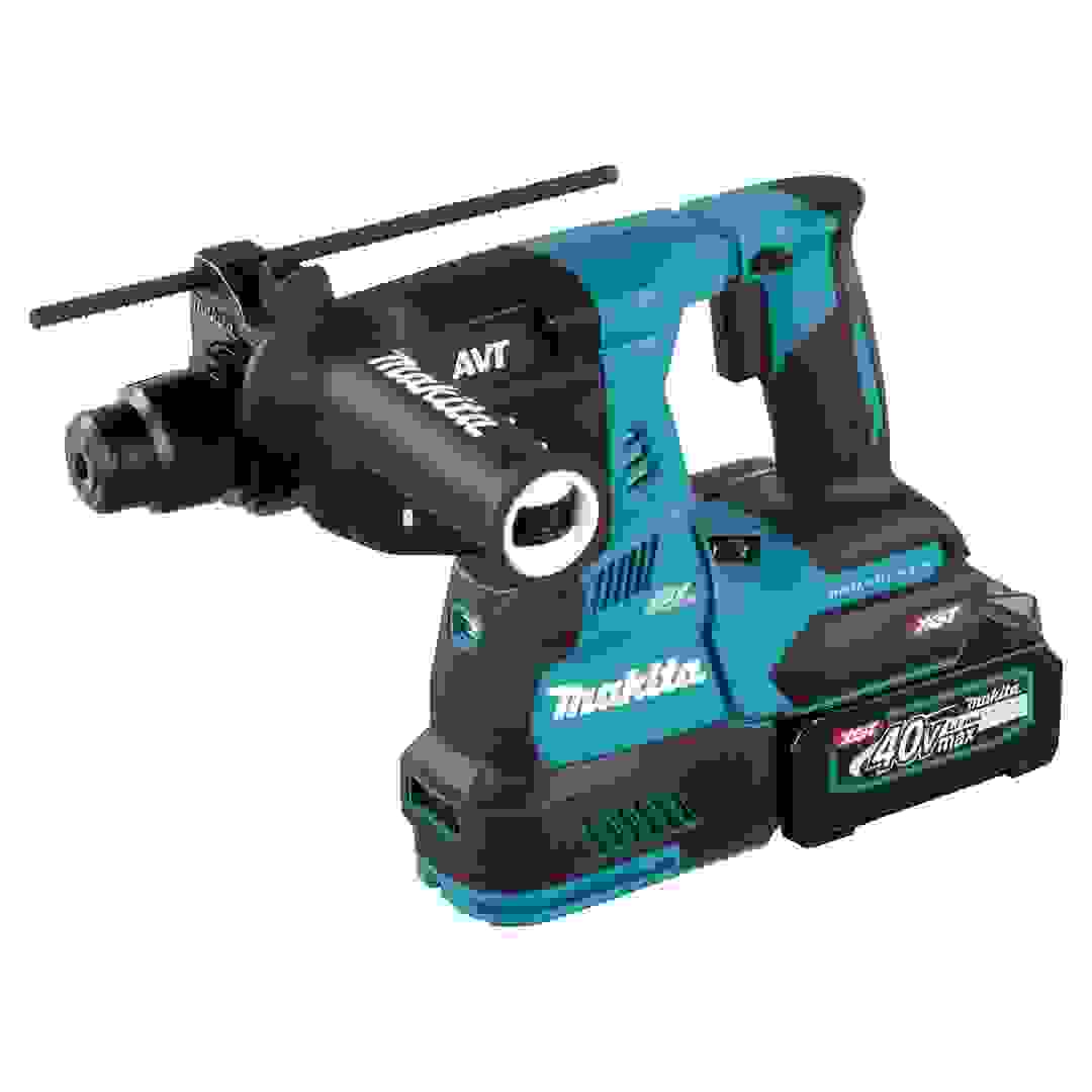 Makita Cordless Combination Hammer XGT W/Batteries & Charger, HR003GM201 (40 V, 28 mm)