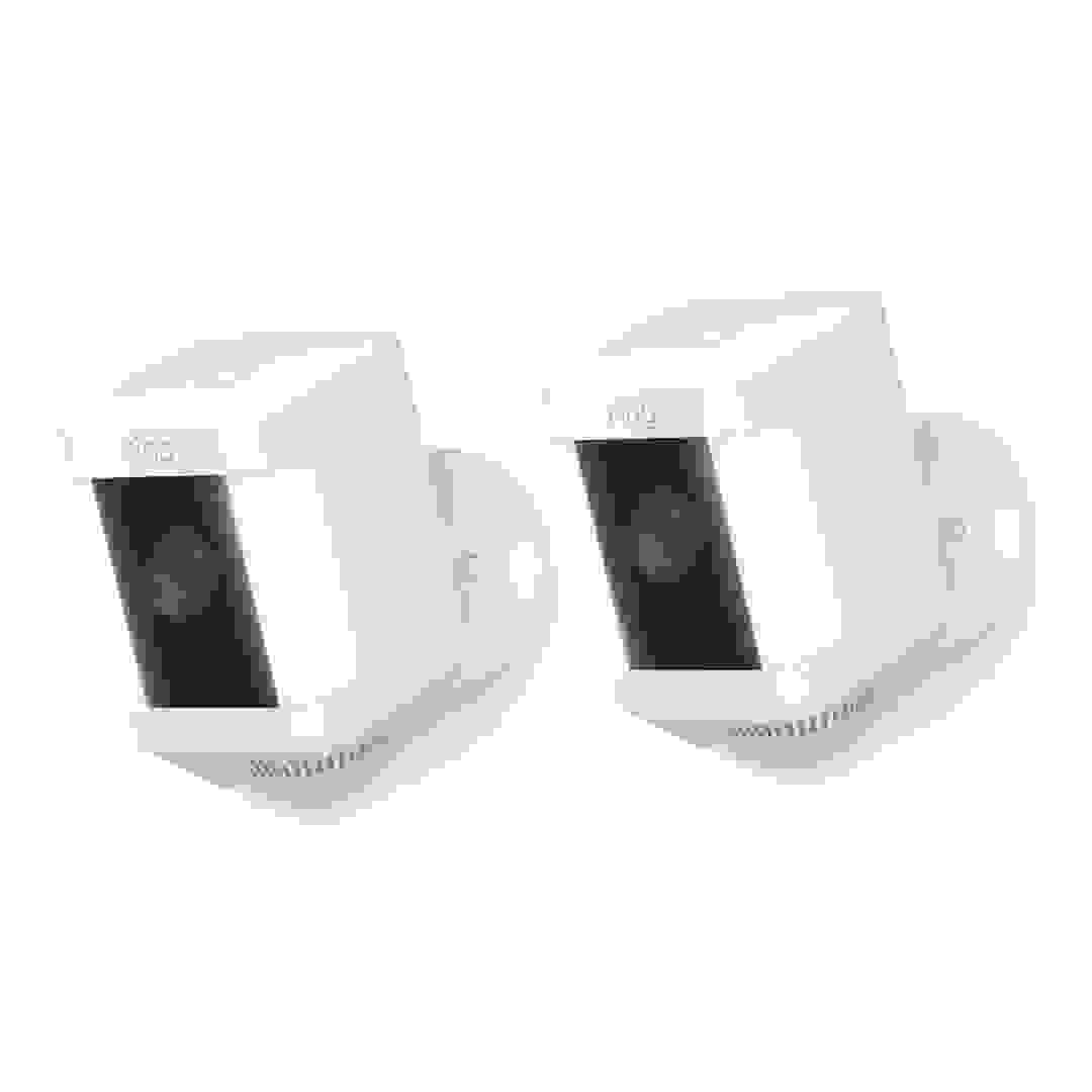 Ring Spotlight Cam Plus Battery-Operated Camera Pack, B0B7QKKCK1 (2 Pc., White)