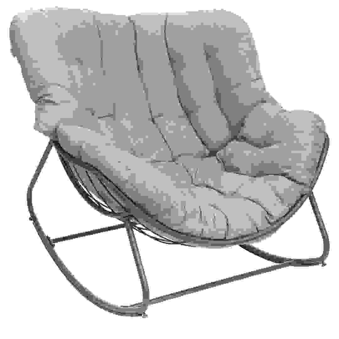 Hesperide Paopao Steel & Polyester Rocking Chair (96 x 109 x 89 cm)