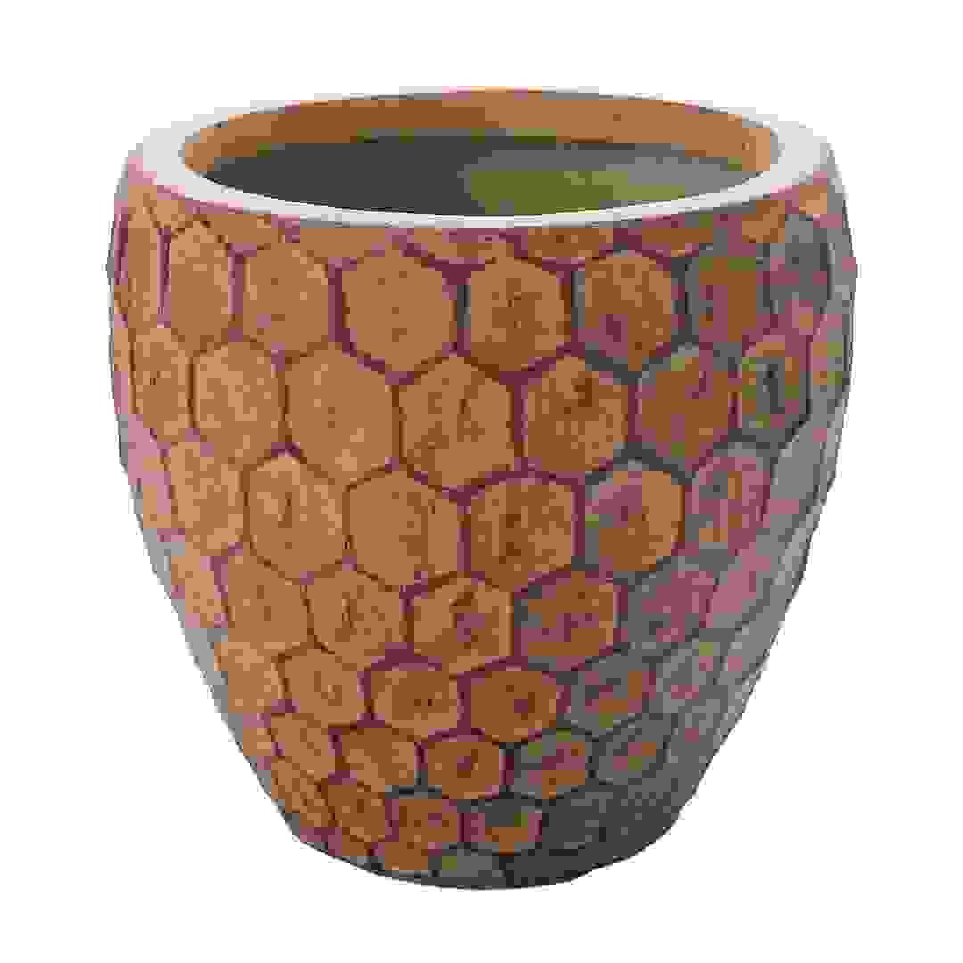 Yara Belly Plant Pot (31 x 28 cm, Sand)