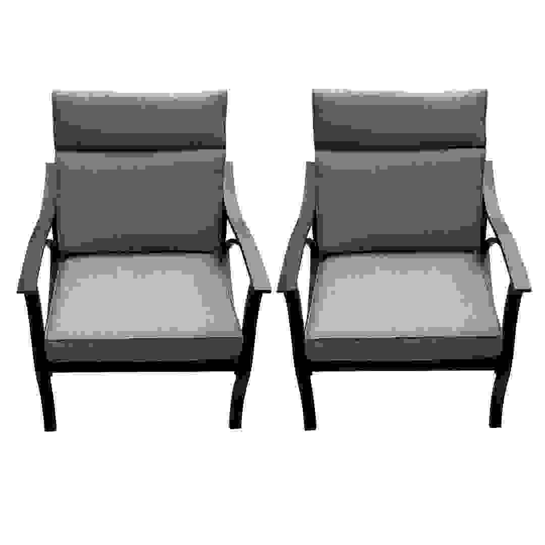 Emory Single-Seater Steel & Olefin Sofa (82 x 71 x 90 cm, 2 Pc.)