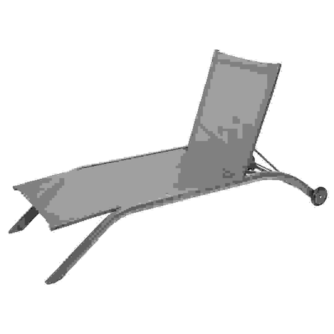 Hesperide Milenio Aluminum Sunlounger (196 x 80 x 98 cm, Hazelnut)