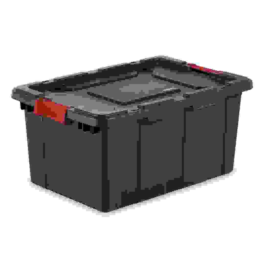 Sterilite Industrial Stackable Plastic Storage Tote W/Lid (56.78 L)