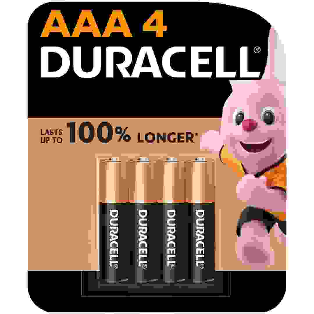 Duracell Alkaline AAA Battery Pack (4 Pc.)