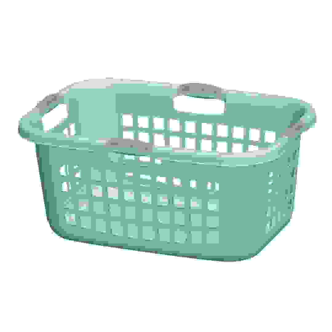 Sterilite Plastic Laundry Basket (69.53 x 47.31 x 31.43 cm, Aqua)