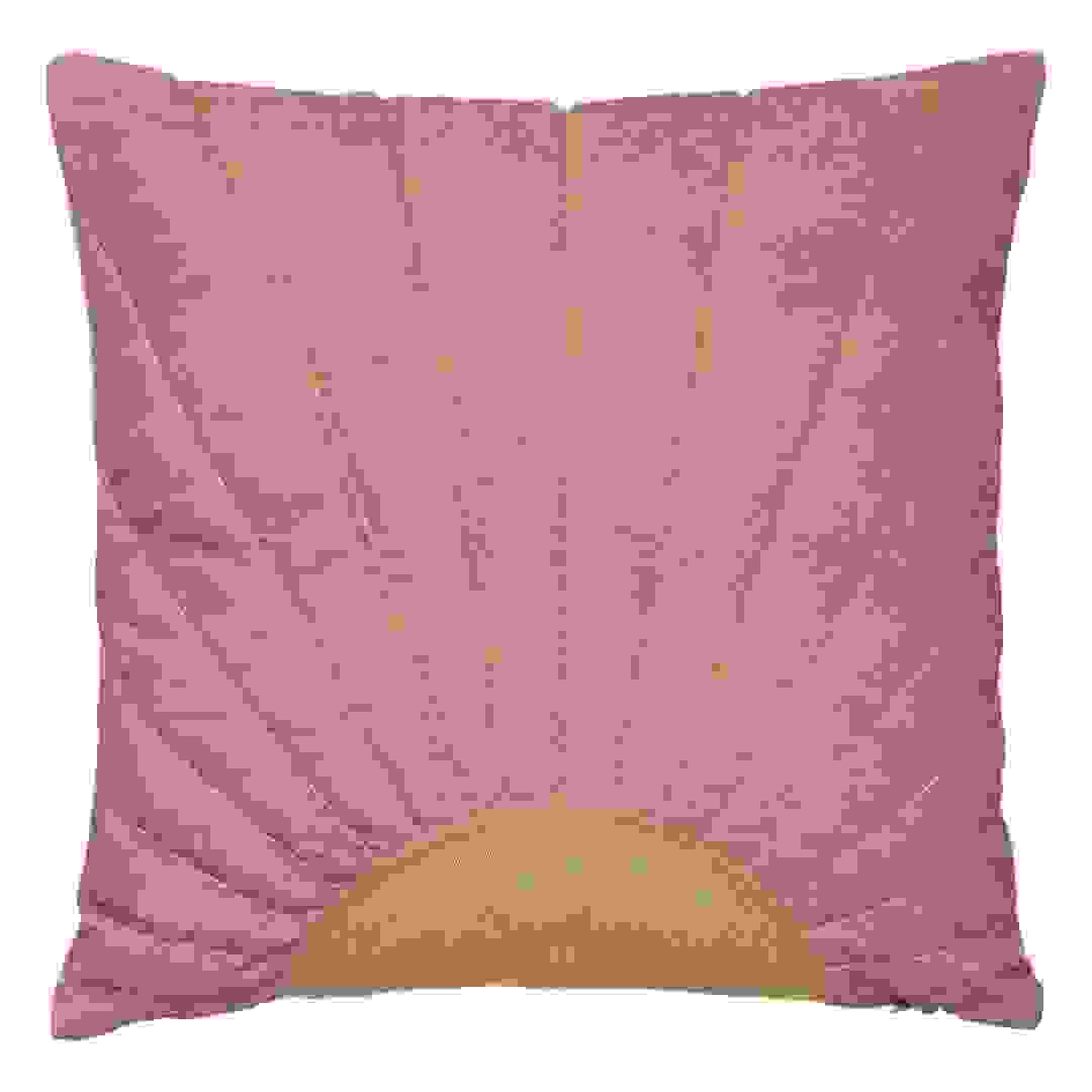 Atmosphera Polyester Cushion (40 x 18 x 40 cm, Rose)