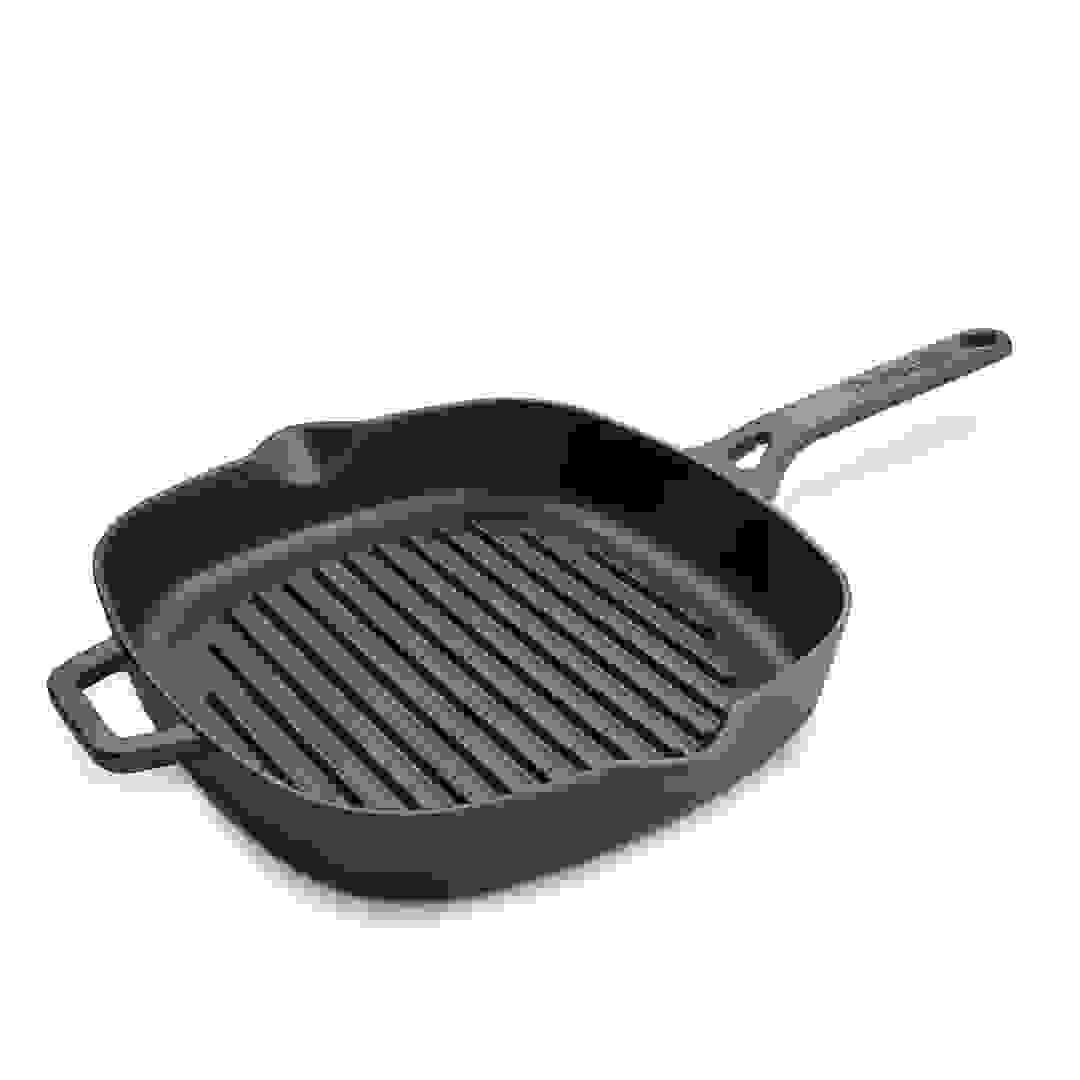 Prestige Cast Iron Deep Grill Pan (25 cm, Black)