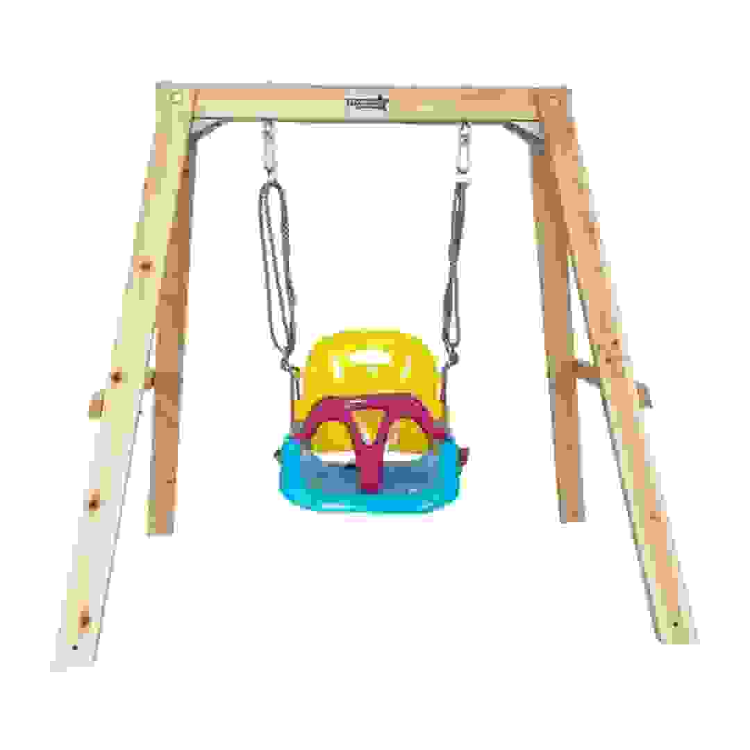 Dynamic Sports Growing Giraffe Wooden Swing Set (157.3 x 153.4 x 211.2 cm)