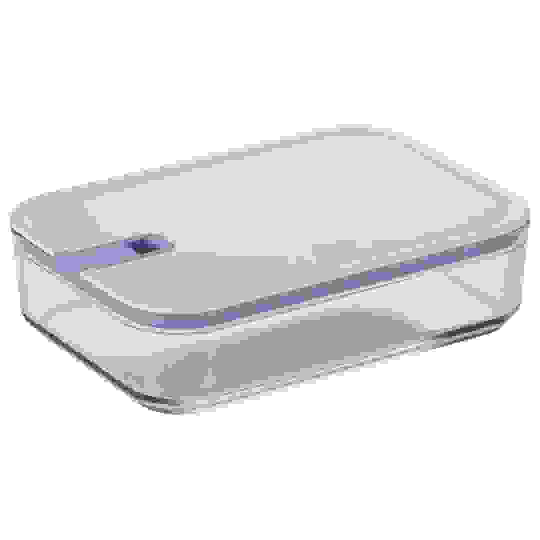 Neoflam Perfect Seal Rectangular Glass Storage Container (2300 ml, Clear)