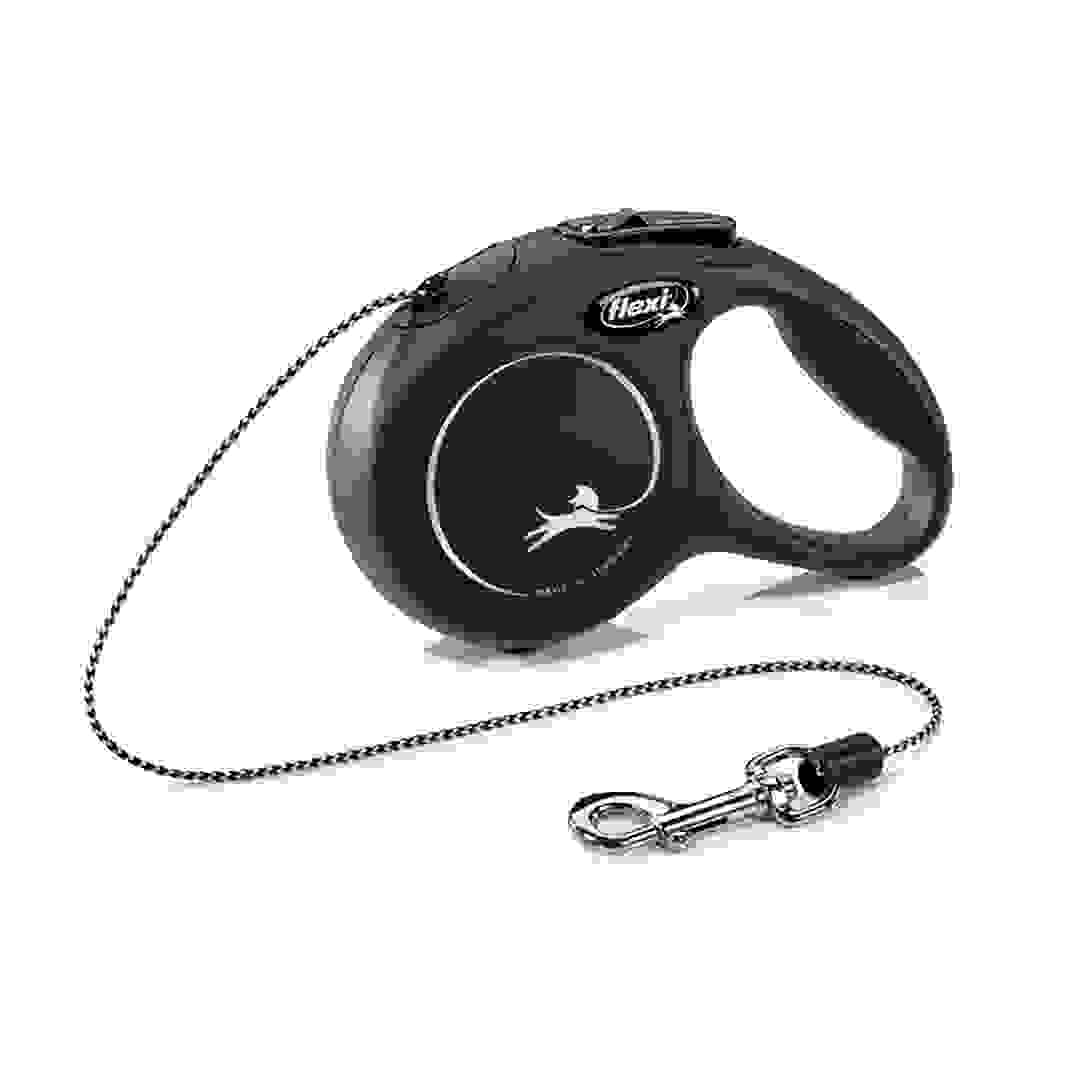 Flexi New Classic XS Retractable Cat Leash (3 m, Black)