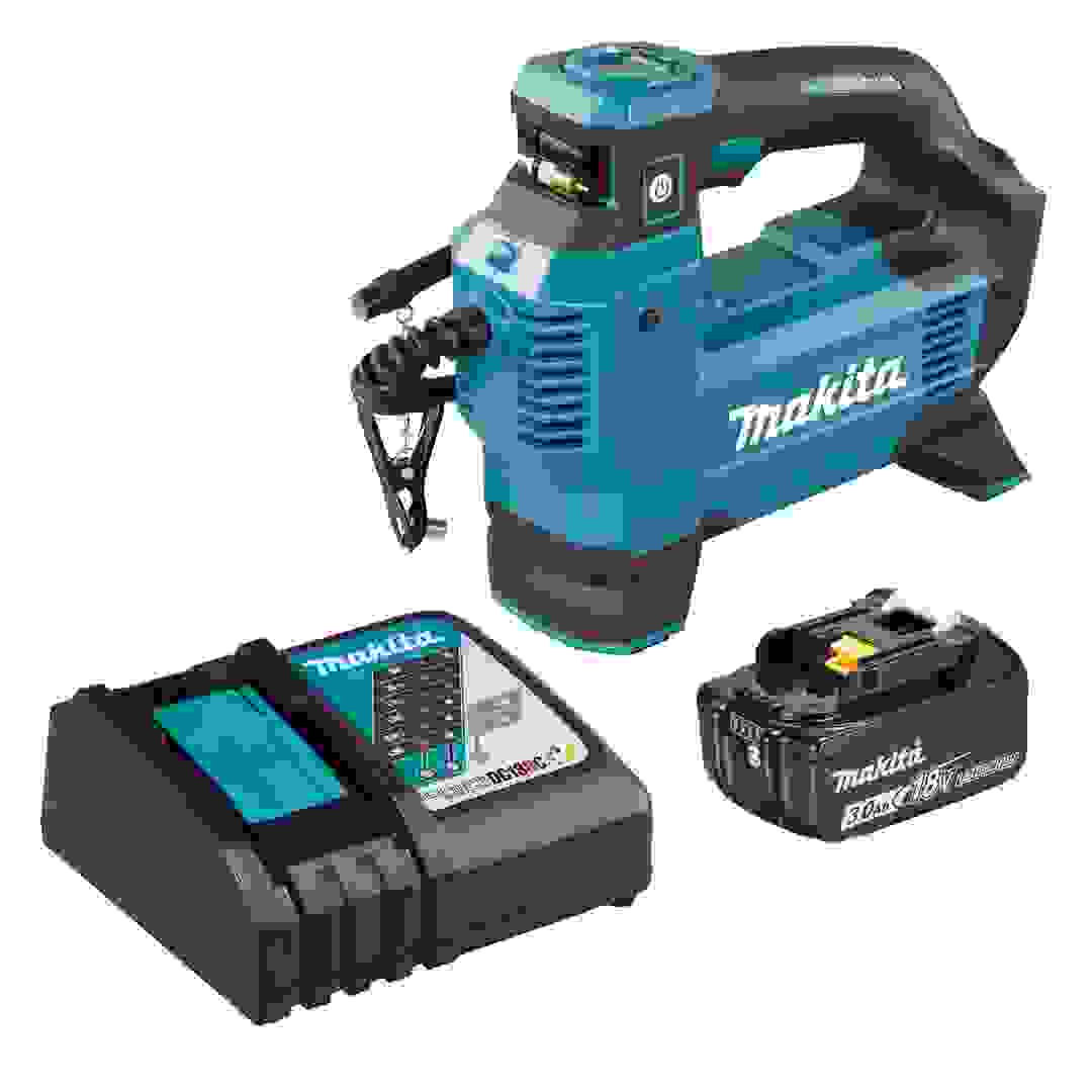 Makita Cordless High-Pressure Inflator, DMP181ZX (18 V) + Battery & Charger