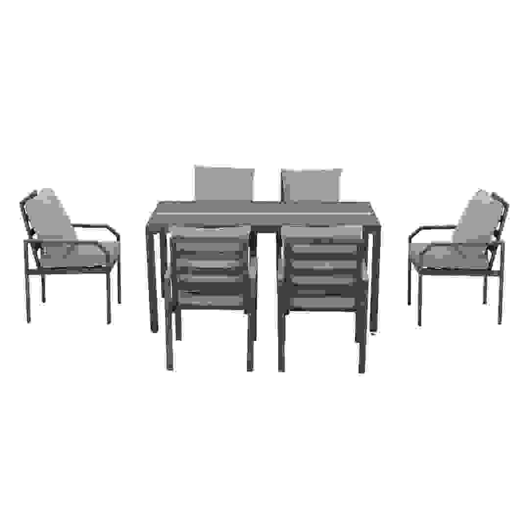 Tornado 6-Seater Aluminum Dining Set