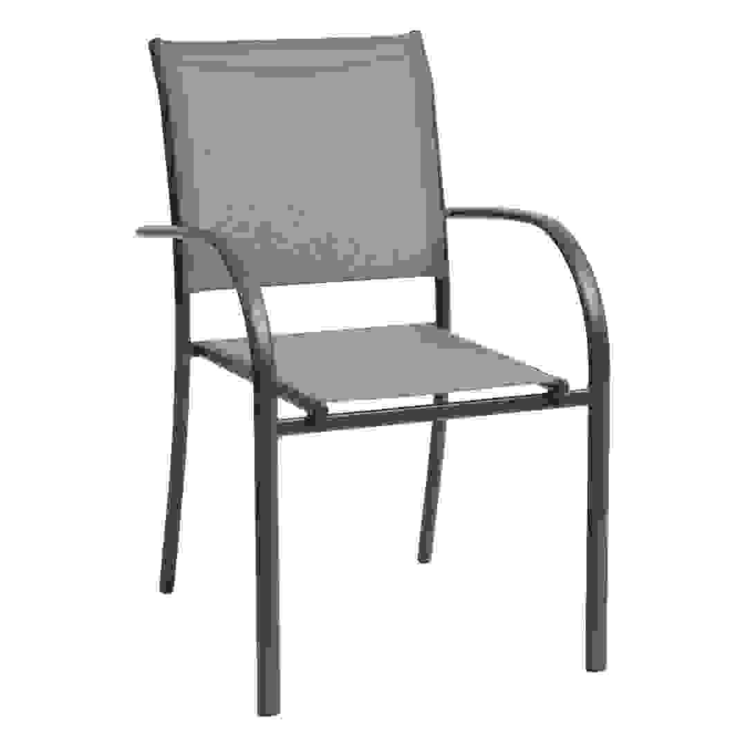 Hesperide Piazza Aluminum & Texteline Armchair (56 x 65 x 88 cm, Jade Green)