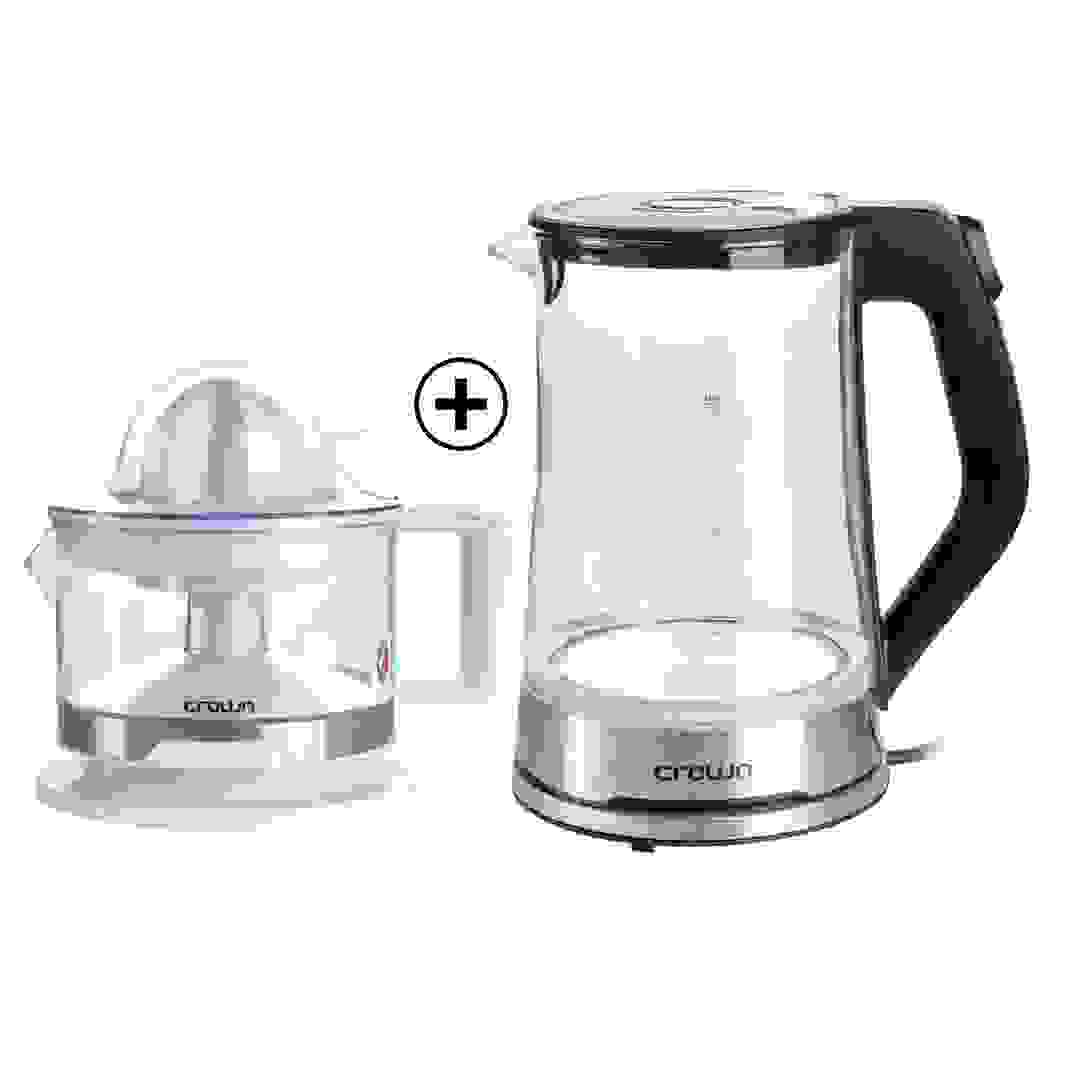 Crownline Glass Kettle & Juicer Bundle