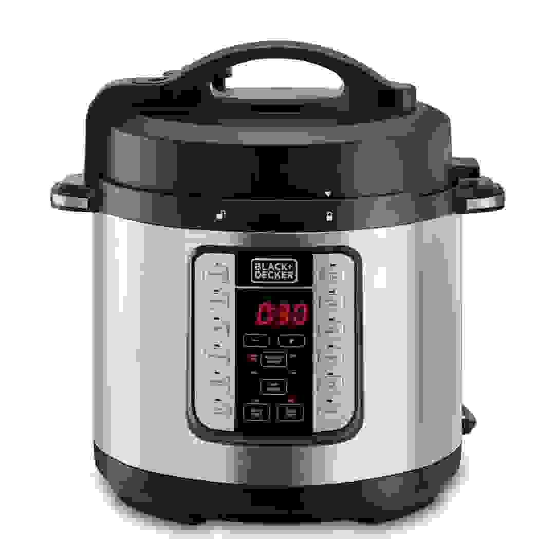 Black+Decker EZ Smart Steam Pot Electric Pressure Cooker,  PCP1000-B5 (6 L, 1000 W)