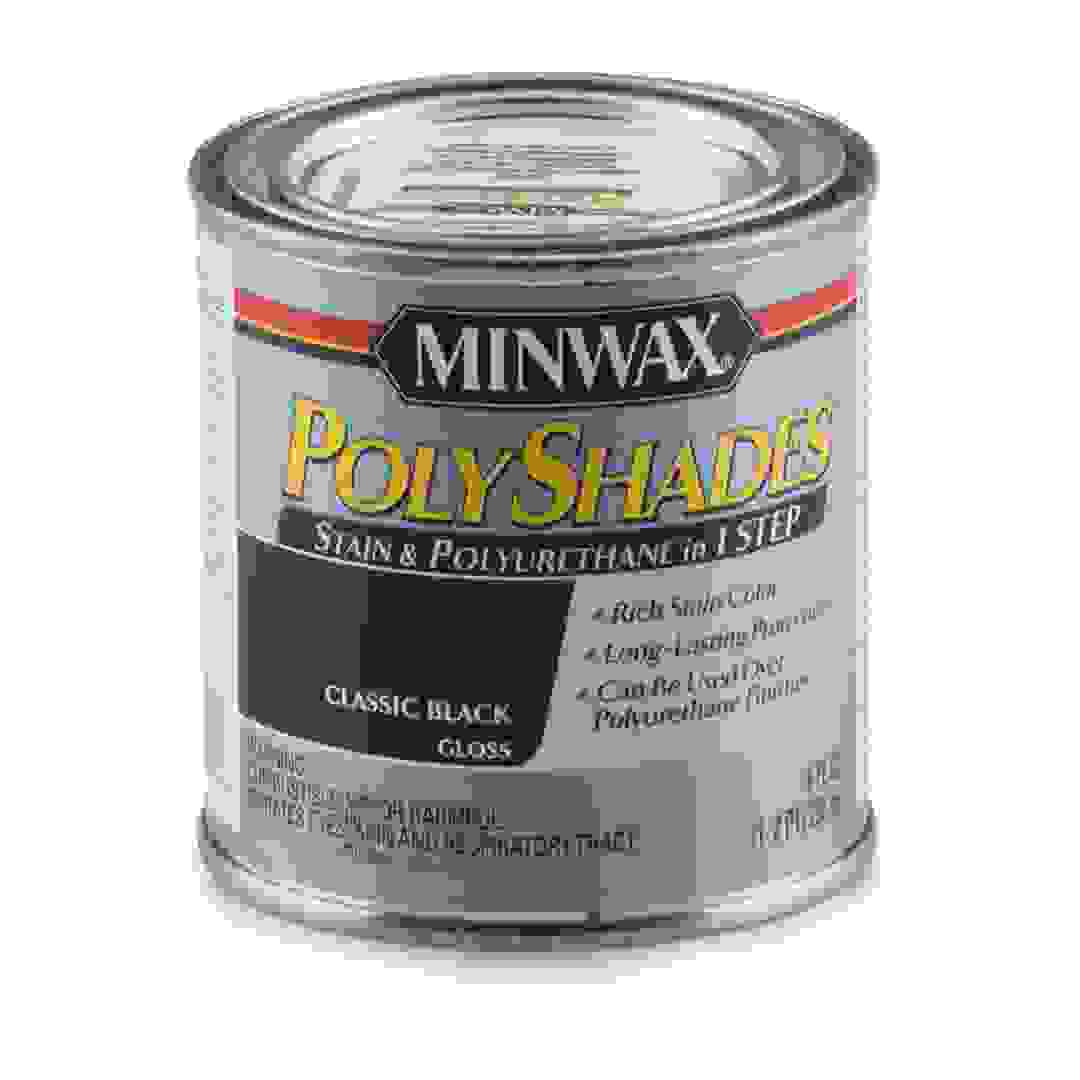 Minwax PolyShades Stain & Polyurethane in 1 Step (Classic Black, 236 ml)