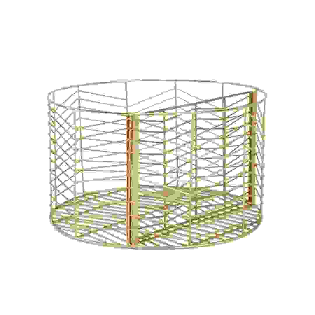 Pan Emirates Edna Folding Wire Basket (36 x 20 cm, Gold)