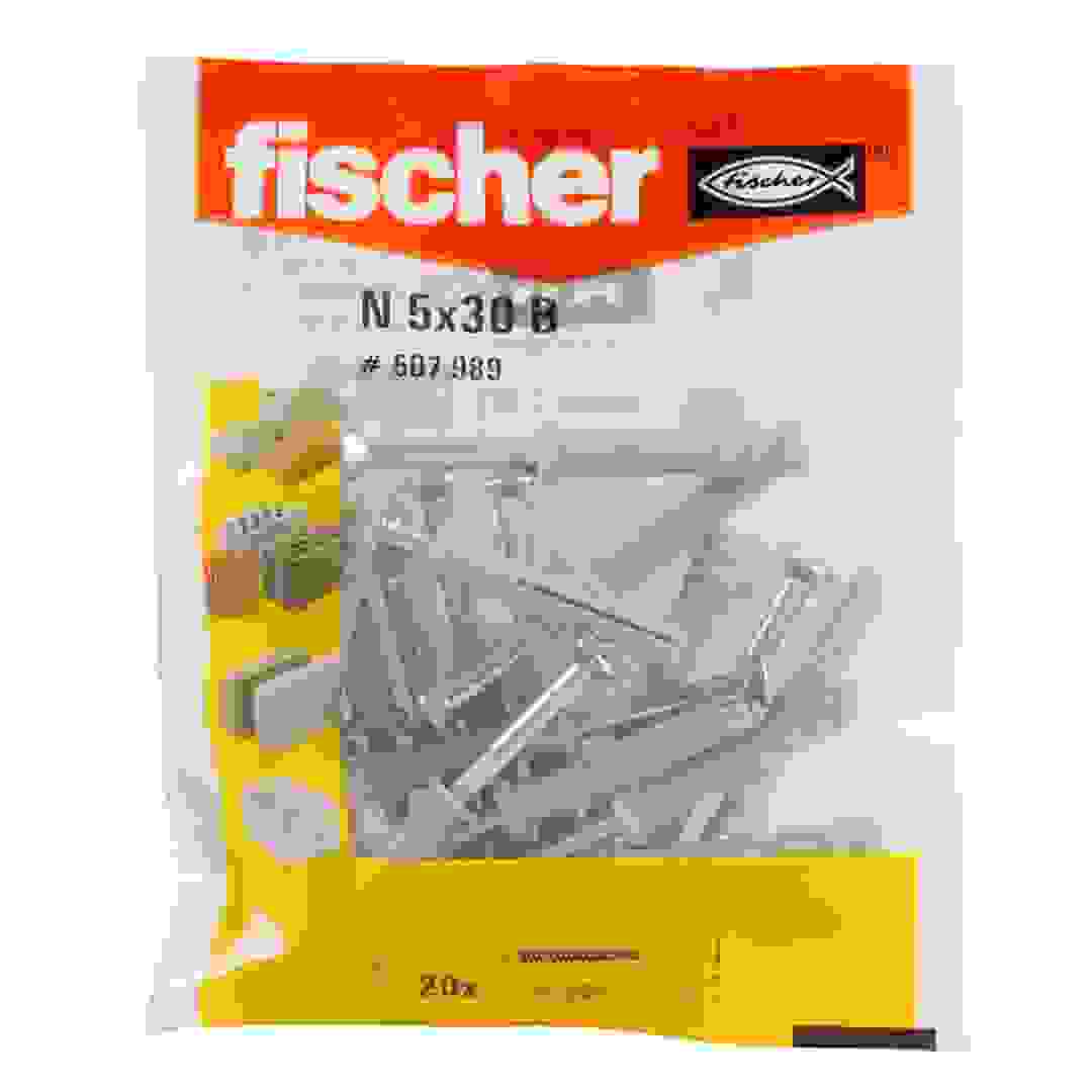 Fischer Hammerfix with Galvanized Countersunk Head (3 x 0.5 cm, Pack of 20)