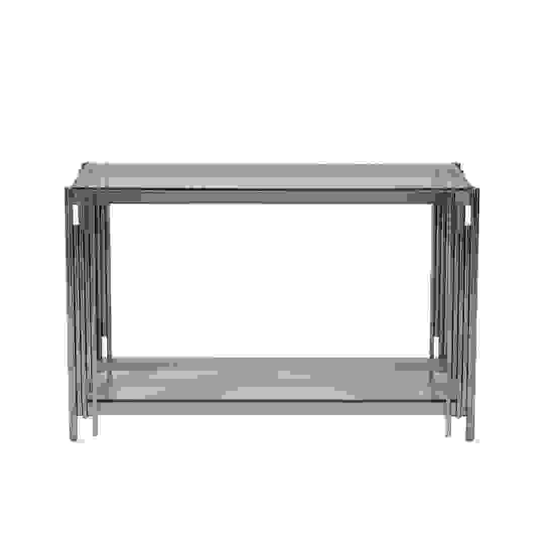 Pan Emirates Pyrus Console Table Glass (Silver)