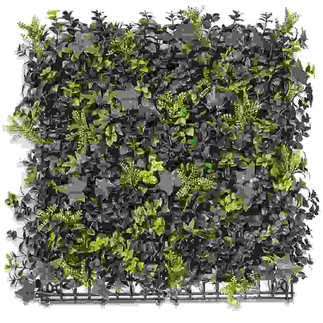 سياج صناعي (50 × 50 سم، أخضر مصفر)