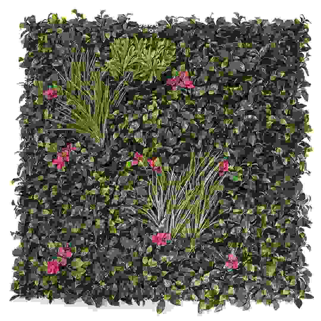 سياج حديقة اصطناعي مزهر (1 × 1 متر)