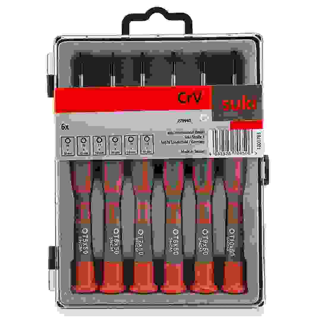 Suki Precision Screwdriver Set (T5 - T10, Pack of 6)