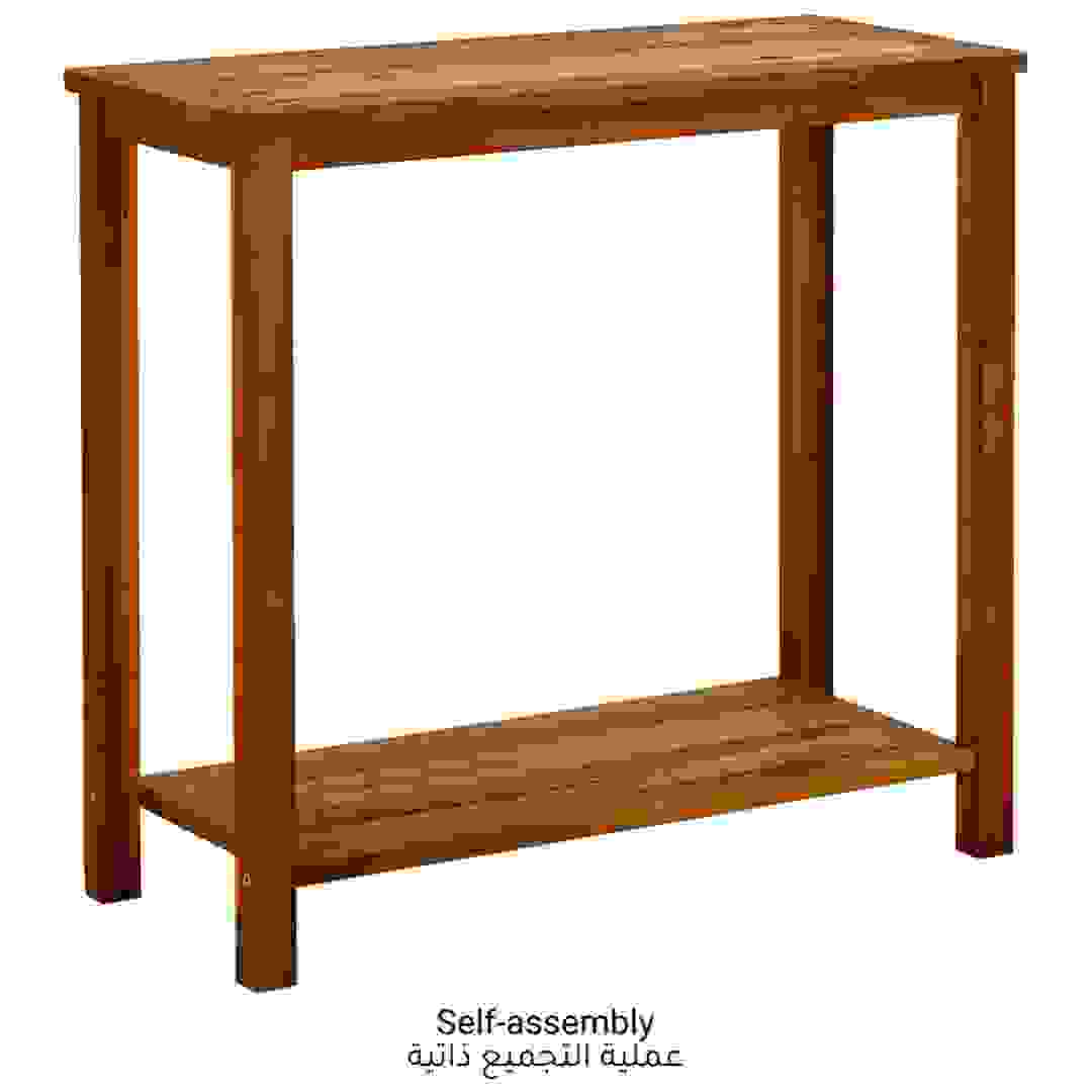 Solid Acacia Wood Garden Console Table vidaXL (80 x 35 x 75 cm)