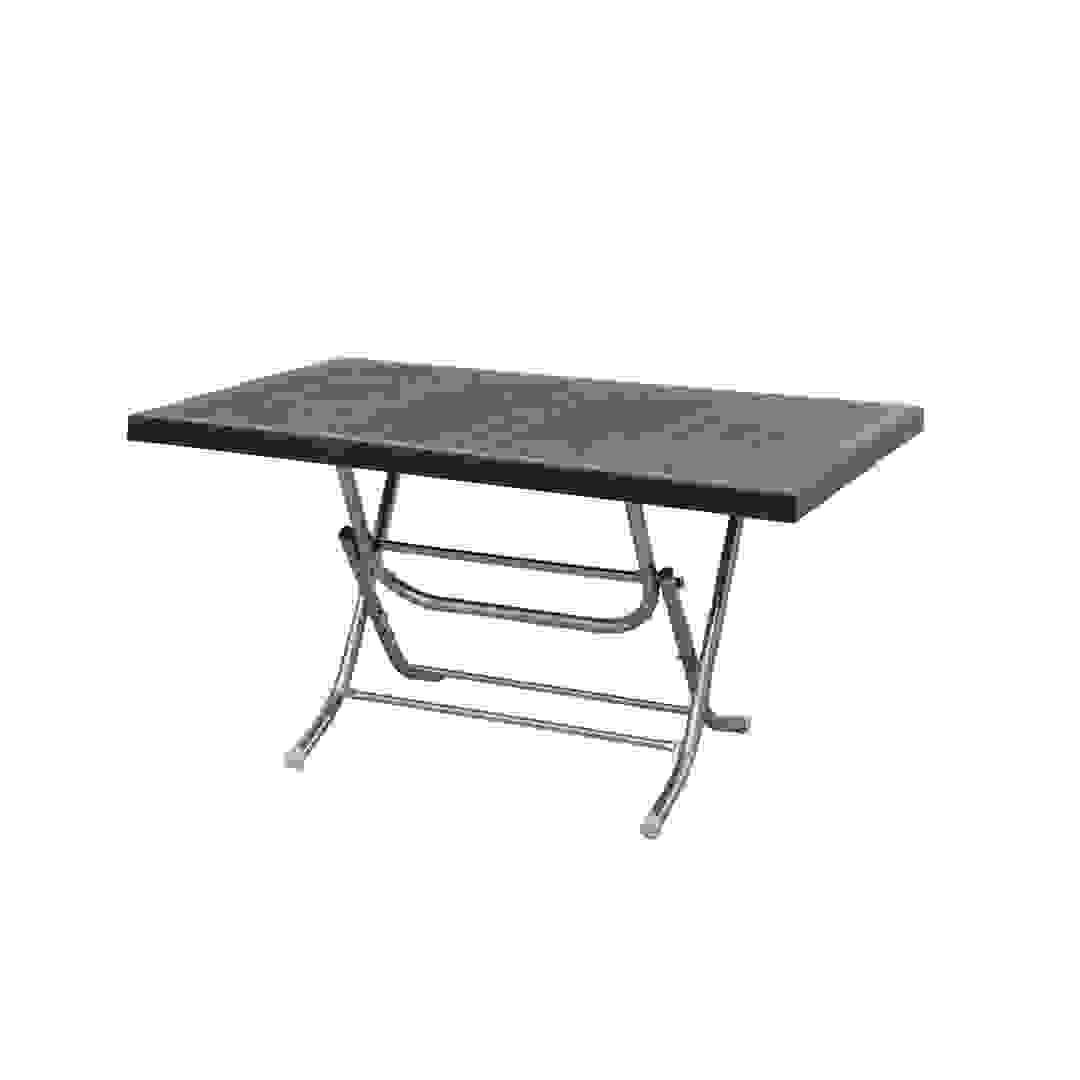 Pan Emirates Helvina Metal & Plastic Foldable Dining Table (140 x 80 x 74 cm)