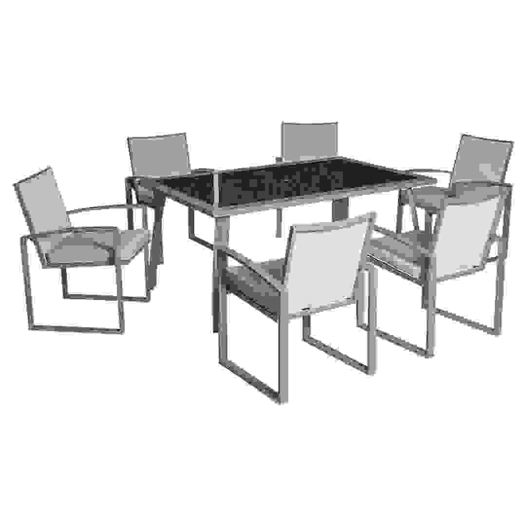 6-Seater Aluminium Dining Set W/ Cushion Oasis Casual (7 Pc.)