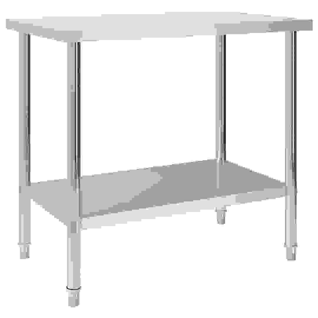 vidaXL Kitchen Work Table Stainless Steel (100 x 60 x 85 cm)