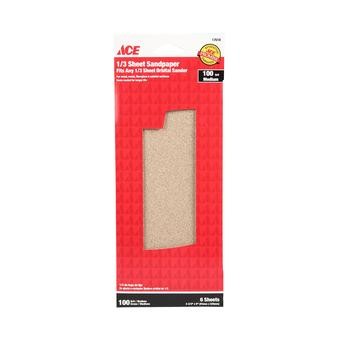 ACE 1/3 Sheet Sandpaper (6 Sheets, 229 x 93 mm)