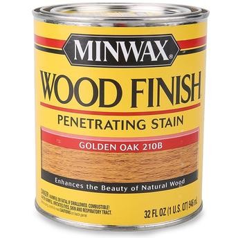 Minwax 70001 Wood Finish Penetrating Stain (946ml, Golden Oak)