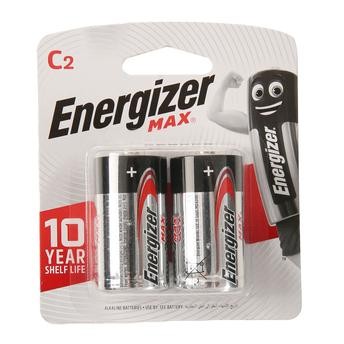 Energizer MAX C Alkaline Battery (Pack of 2, 1.5V)