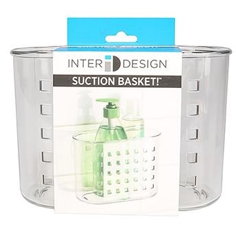 Interdesign Suction Mini Shower Basket (18.8 x 15.5  x 9.7 cm, Clear)