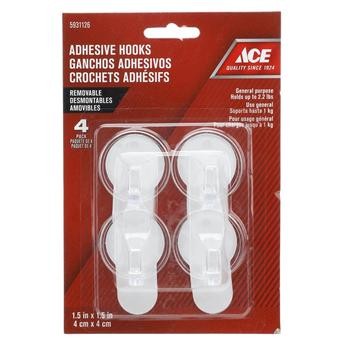 Ace Adhesive Hooks (4 x 4 cm, 4 pcs)