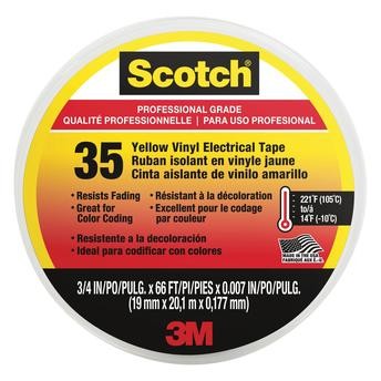 3M Scotch Vinyl Electrical Tape (19 mm x 20.1 m)