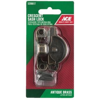 Ace Brass Crescent Sash Lock (4.3 x 6 cm)