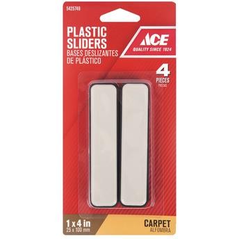 Ace Plastic Glide Slide Strip (2.5 x 10 cm, 4 Pc.)