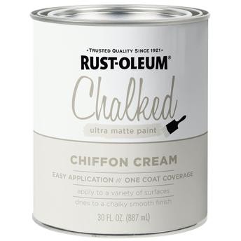 Rust-Oleum Chalked Ultra Matte Paint (887 ml, Chiffon Cream)