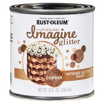 Rust-Oleum Imagine Craft & Hobby Glitter Paint (236 ml, Copper)