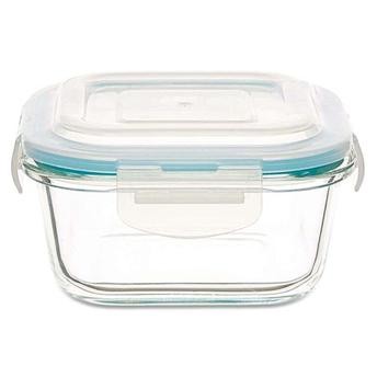 Neoflam Cloc Glass Food Container (800 ml, 15 x 15 x 6.3 cm)