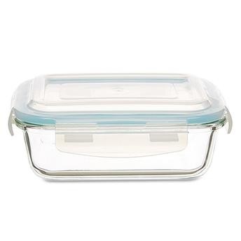 Neoflam Cloc Glass Food Container (370 ml, 14.5 x 10.4 x 4.7 cm)