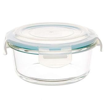 Neoflam Cloc Round Glass Food Container (950 ml, 16 x 6.7 cm)