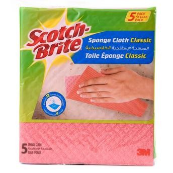 3M Scotch-Brite Classic Pink Sponge Cloth (5 pcs)