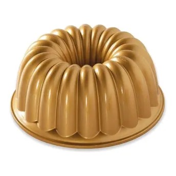 Nordic Ware Elegant Party Bundt Pan (22.3 x 22.3 x 9.5 cm, Gold)