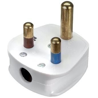 Schneider Electric Exclusive 3-Round Pin Plug (5 x 5 x 8.7 cm, 230 V, 13 A)