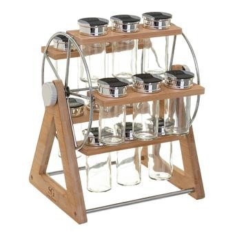 5five Bamboo Rotating Spice Rack
