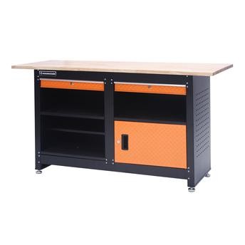 Magnusson Steel Fixed Work Bench W/Drawers (160 x 60 cm)