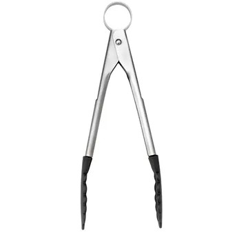 Cuisipro Stainless Steel & Silicone Tempo Locking Tongs (18 cm)