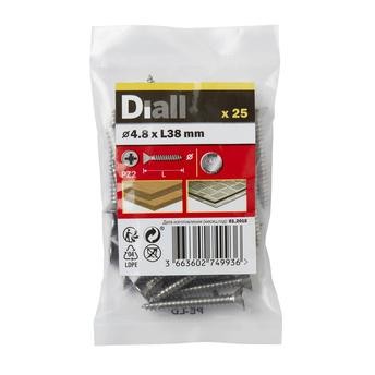 Diall Stainless Steel Self Tapping Screw Pack (4.8 x 38 mm, 25 Pc.)
